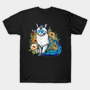 Peacock Kitty T-Shirt